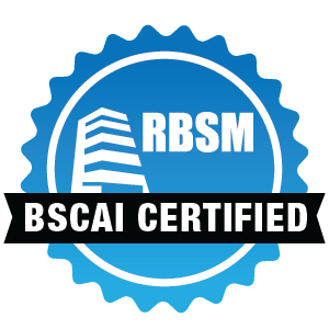 BSCAI Certified Registered Building Service Manager badge